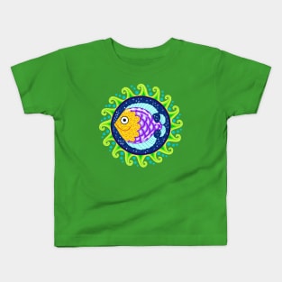 Little Fish Mandala Kids T-Shirt